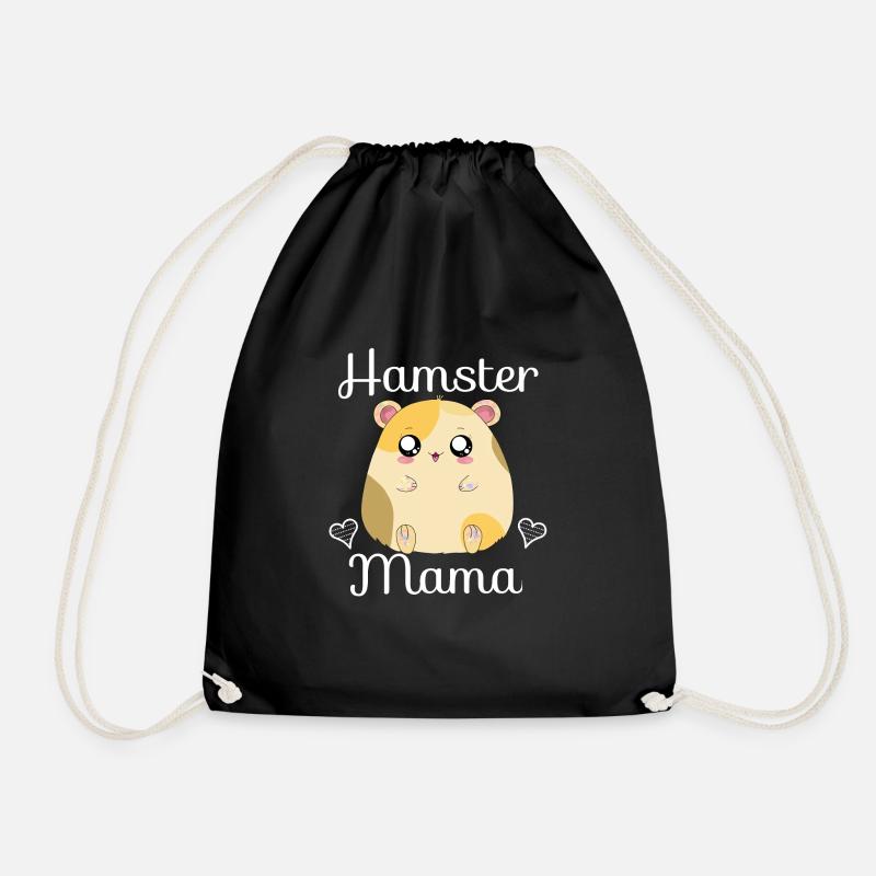 Hamster Mama - Turnbeutel - Schwarz