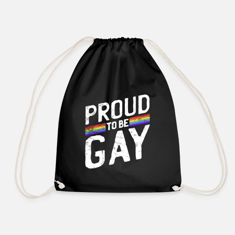 Gay Pride - Turnbeutel - Schwarz