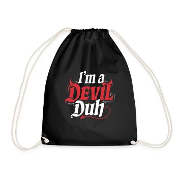 I'm A Devil Duh 4 - Turnbeutel - Schwarz - Vorne
