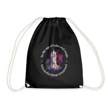 In the age of tales and magic - Drawstring Bag - black - Front