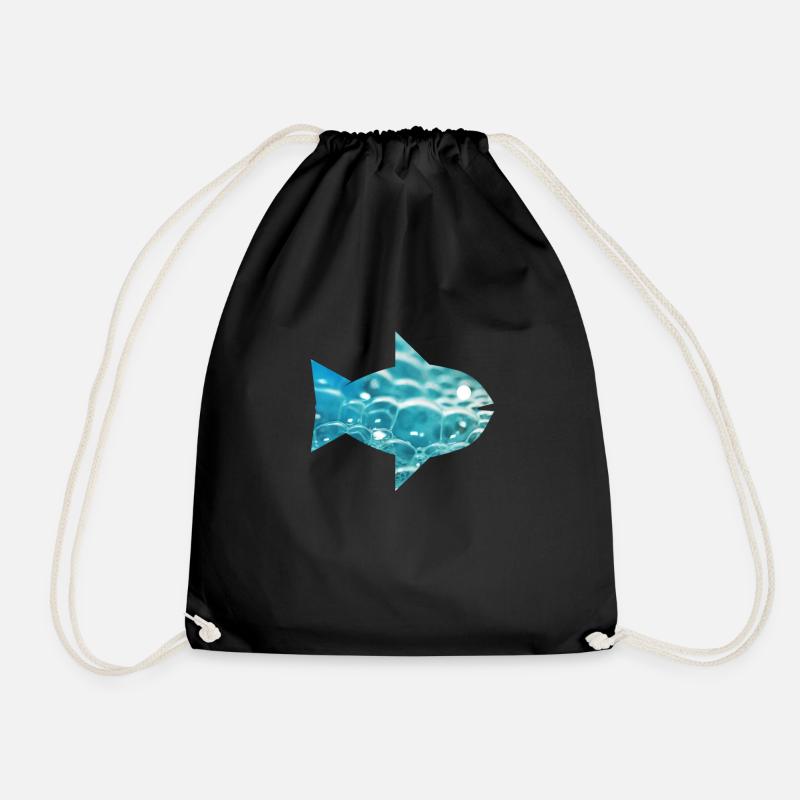 Poisson - poisson - Sac de sport léger - noir