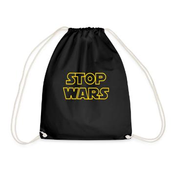 Stop Wars - Sac de sport léger - noir - Devant