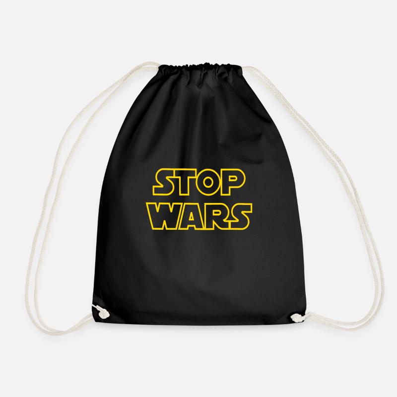 Stop Wars - Turnbeutel - Schwarz
