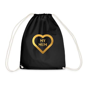 I Love my Mum - Mother's Day Shirts - Turnbeutel - Schwarz - Vorne