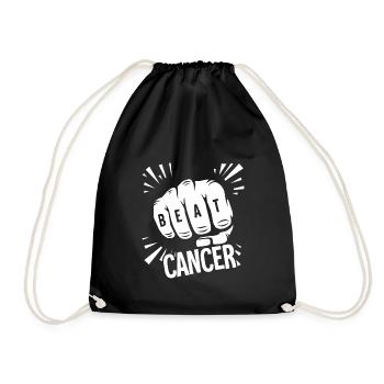 Beating Cancer - Beat Cancer - Drawstring Bag - black - Front