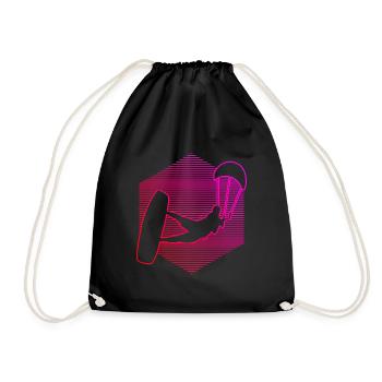 Kitesurf Femmes Kitesurf Kitesurf Hommes - Sac de sport léger - noir - Devant