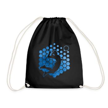 Équipe masculine de volleyball volleyball - Sac de sport léger - noir - Devant