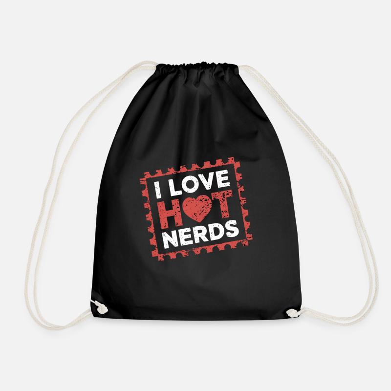 I Love Hot Nerds 21 - Turnbeutel - Schwarz