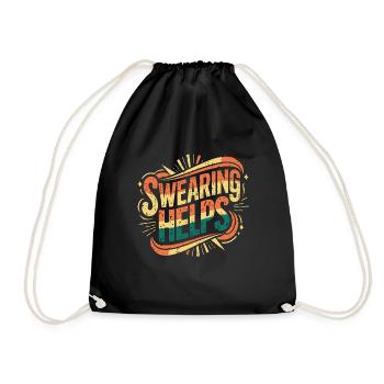 Swearing Helps 10 - Turnbeutel - Schwarz - Vorne