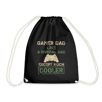 Gamer Dad Like A Normal Dad Gamer Husband Video Ga - Turnbeutel - Schwarz - Vorne
