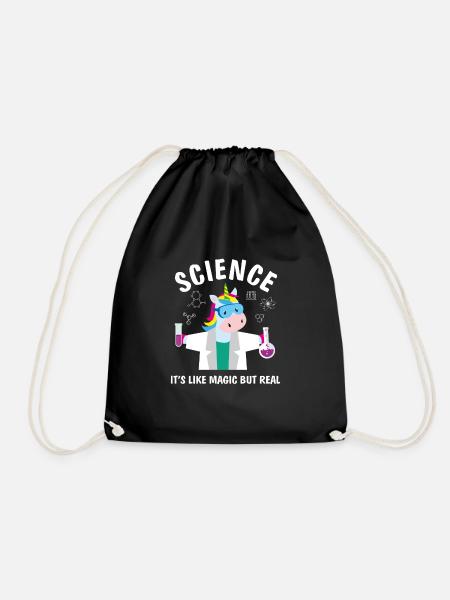 Funny Science Is Like Magic But Real Unicorn Lover - Turnbeutel - Schwarz