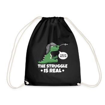 The Struggle Is Real Sword Fighting Fencer - Sac de sport léger - noir - Devant
