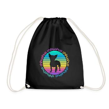 Chihuahua - un modèle pour les amateurs de chiens chiala - Sac de sport léger - noir - Devant