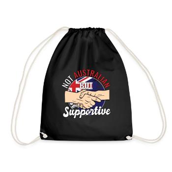 Pas australien mais voyageur solidaire Touriste - Sac de sport léger - noir - Devant