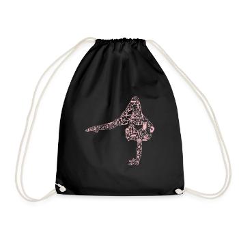 Gymnaste Gymnastique rythmique Gymnastique artistique - Sac de sport léger - noir - Devant