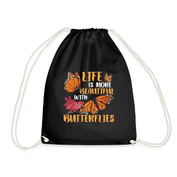 Papillon Citation Monarque Papillons - Sac de sport léger - noir - Devant