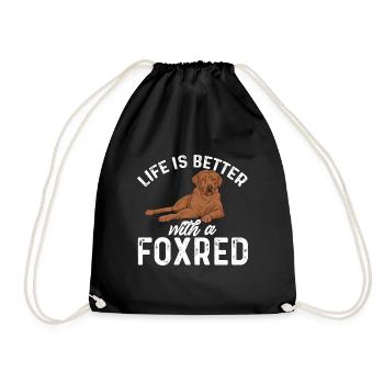 Foxred Labrador Fox Red Labrador Retriever - Drawstring Bag - black - Front