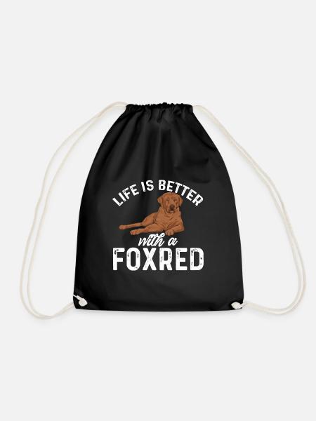 Foxred Labrador Fuchsroter Labrador Retriever - Turnbeutel - Schwarz