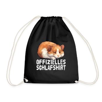Chemise de nuit officielle Hamster - Sac de sport léger - noir - Devant