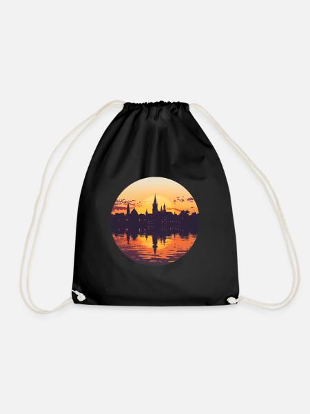 Ulm Skyline - Turnbeutel - Schwarz