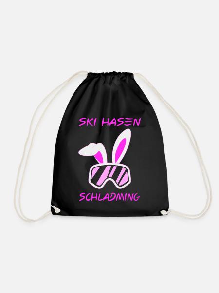 Skihasen Schladming - Turnbeutel - Schwarz
