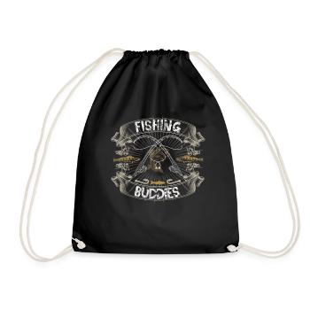 Chemise de pêcheur à la pêche, dictons de la pêche - Sac de sport léger - noir - Devant