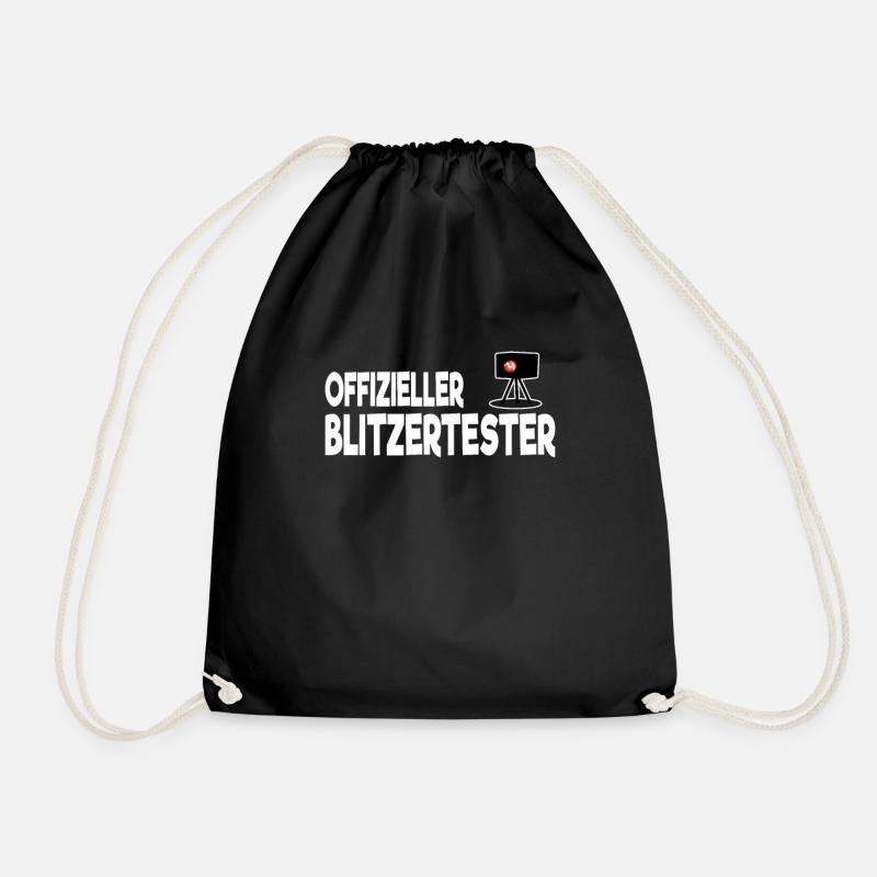 Offizieller Blitzertester Radarkontrolle Blitzer - Turnbeutel - Schwarz