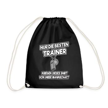 Nur die besten Trainer kriegen dieses Shirt Lustig - Turnbeutel - Schwarz - Vorne