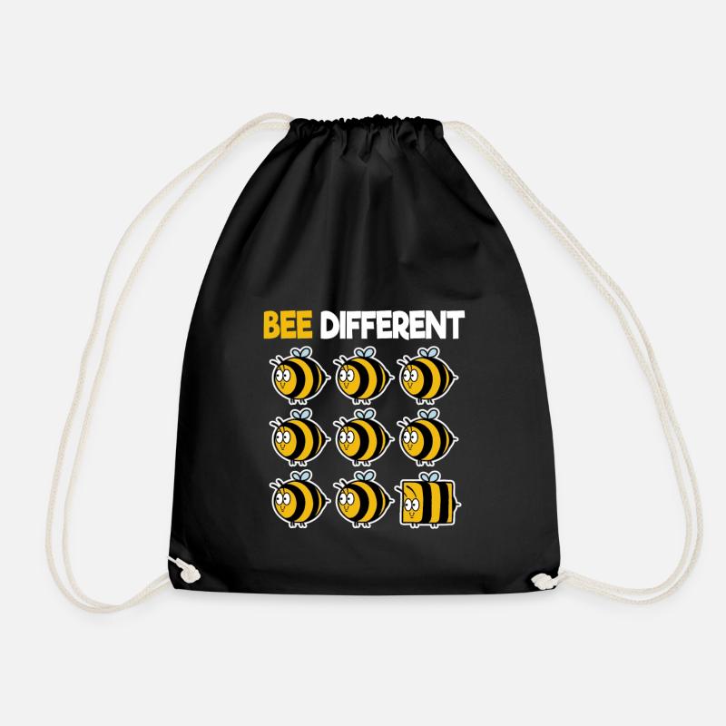 Bee Different Bienen Biene Imker Honig individuell - Turnbeutel - Schwarz