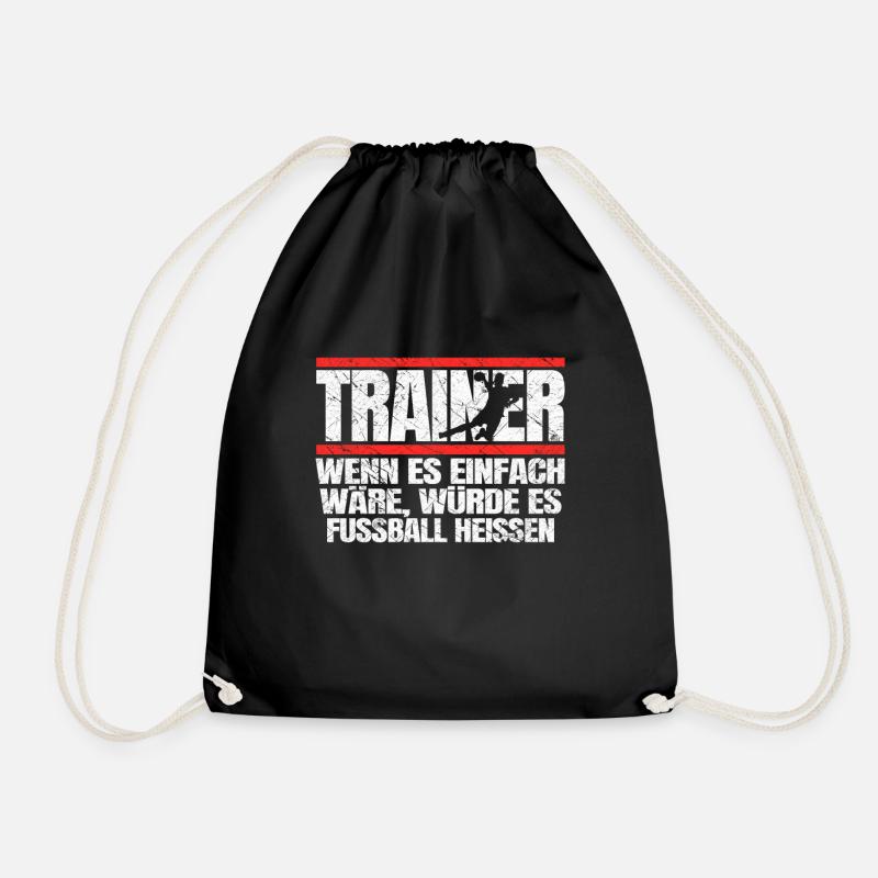 Trainer Handball Geschenk Spruch Handballtrainer - Turnbeutel - Schwarz