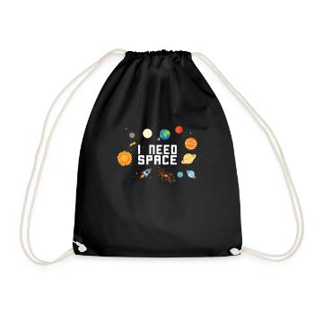 J'AI BESOIN DU CADEAU DE L'ESPACE PLANÈTE ASTRONAUTE DE L'ESPACE - Sac de sport léger - noir - Devant