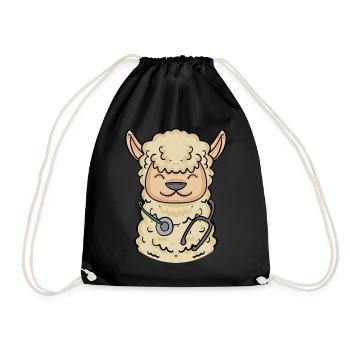 Animal Veterinarian Veterinary Medicine Gift - Drawstring Bag - black - Front