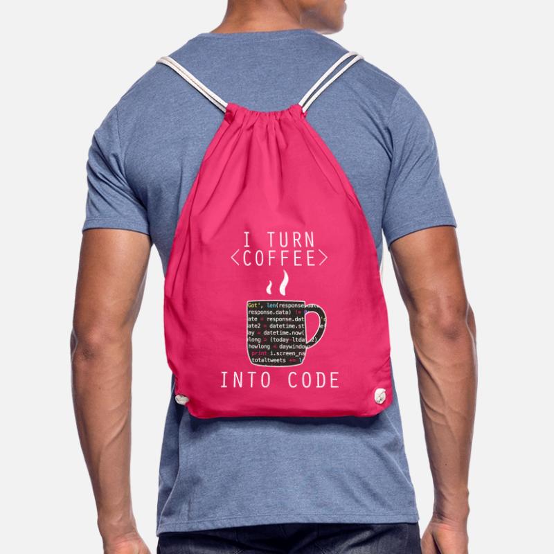 I Turn Coffee Into Code Programmierer Kodierer Turnbeutel