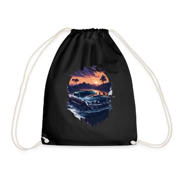 Voiture de sport - Sac de sport léger - noir - Devant