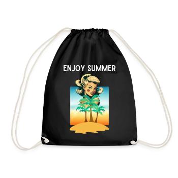 ENJOY SUMMER - Sac de sport léger - noir - Devant