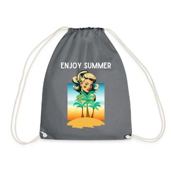 ENJOY SUMMER - Sac de sport léger - gris - Devant