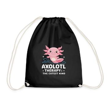 Poisson axolotl - Sac de sport léger - noir - Devant