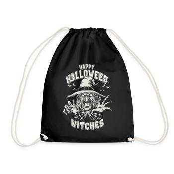Halloween Hexe - Turnbeutel - Schwarz - Vorne