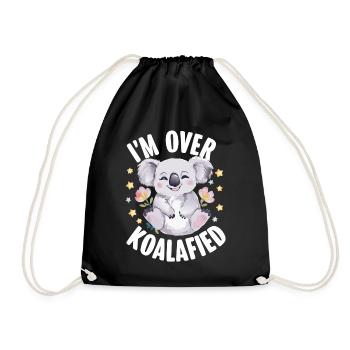 Koala Koala Koala Bear Animal - Drawstring Bag - black - Front