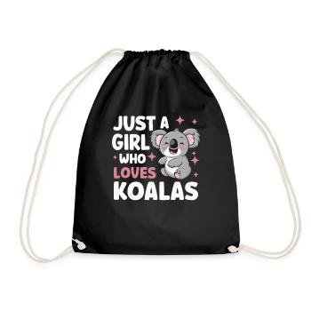 Koala Koala Koala Bear Animal - Drawstring Bag - black - Front