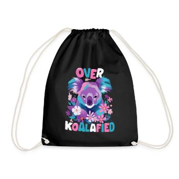 Koala Koala Koala Bear Animal - Drawstring Bag - black - Front