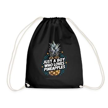 Ananas Fruit tropical hawaïen - Sac de sport léger - noir - Devant