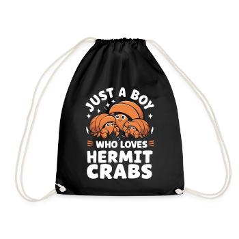 Crab Hermit Crab Crab Crab Crab - Drawstring Bag - black - Front
