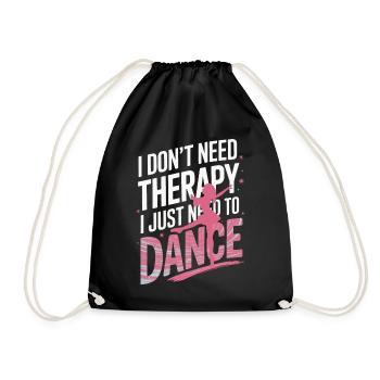Tanzen Tänzer Tanzen - Turnbeutel - Schwarz - Vorne