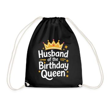 Husband, Spouse, Family, Wedding - Drawstring Bag - black - Front