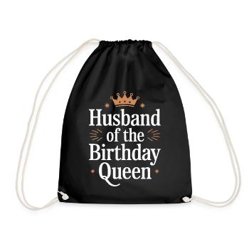 Husband, Spouse, Family, Wedding - Drawstring Bag - black - Front