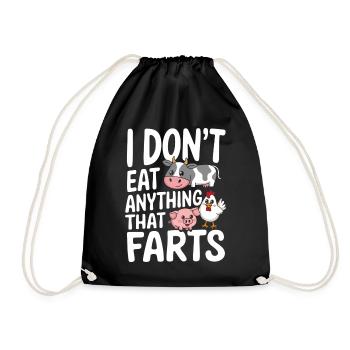 Végétarien Végétalien Végétarien Végétarien - Sac de sport léger - noir - Devant