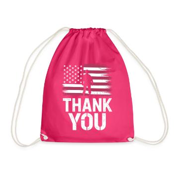 Soldat militaire vétéran - Sac de sport léger - fuchsia - Devant