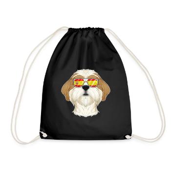 Shih Tzu I Spain Sunglasses I Spanish Flag - Turnbeutel - Schwarz - Vorne