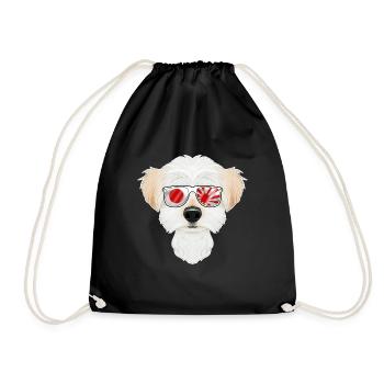Lunettes de soleil Maltese Japan I drapeau japonais - Sac de sport léger - noir - Devant